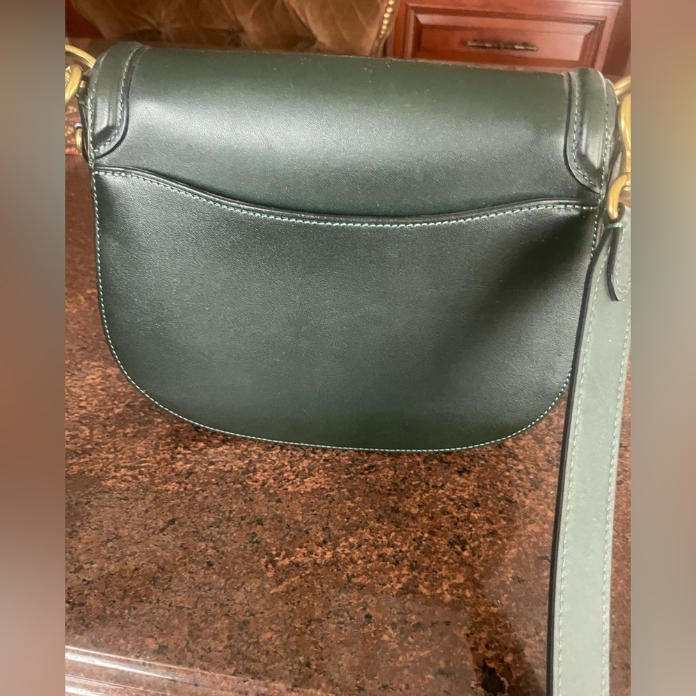 Coach Dark Green Leather Beat Crossbody Bag. Tags. - Picture 2 of 8